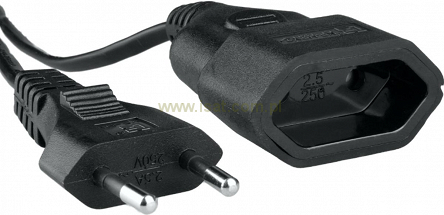 Przedłużacz elektryczny 1xGN długość 1,5m 575W czarny