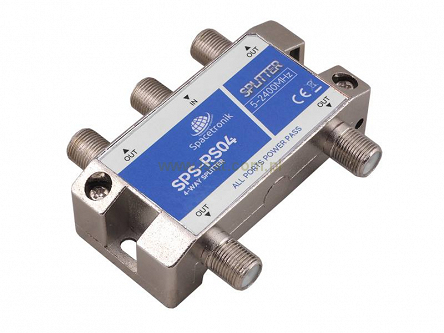 Rozgałęźnik splitter 1/4 5-2400 MHz Spacetronik SPS-R04 do unicabla