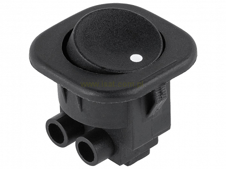 Przełącznik ON-OFF bistabilny 2 pin 230V RS-101-7C kołyskowy czarny