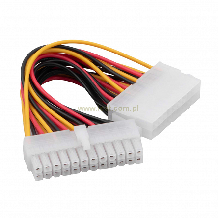 Adapter z kablem Akyga AK-CA-66 20 pin (f) / P1 20+4 pin (m) 15cm
