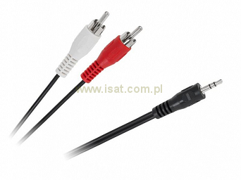 Przewód 2x wtyk RCA - wtyk Jack 3,5mm stereo 7,5m