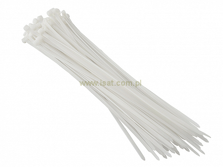 Opaska zaciskowa 14cm biała szerokość 3,6mm paczka 100sztuk