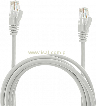Patchcord przewód kabel UTP kat. 6e 7,0m biały wtyk - wtyk RJ45