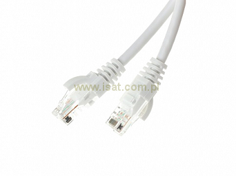 Patchcord przewód kabel UTP kat. 6e 1,5m biały wtyk - wtyk RJ45