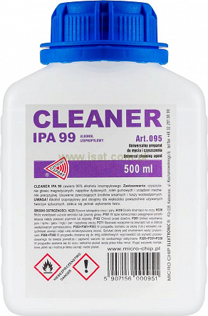 Kontakt izopropanol 99% IPA 500ml Microchip do mycia i czyszczenia