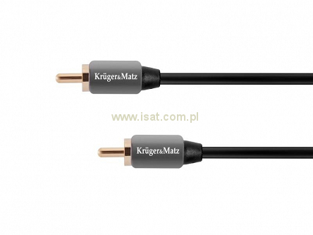 Przewód audio Kruger&Matz S/PDIF 1xRCA - 1xRCA o długości 0,5m
