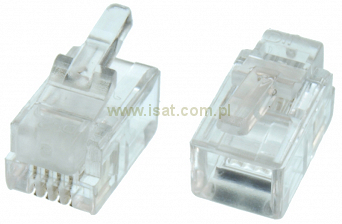 Wtyk modularny telefoniczny RJ10  4p4c  1szt.
