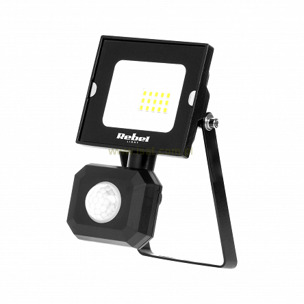 Reflektor LED 10W z sensorem ruchu i zmierzchu, 4000K, zasilanie halogena 230V